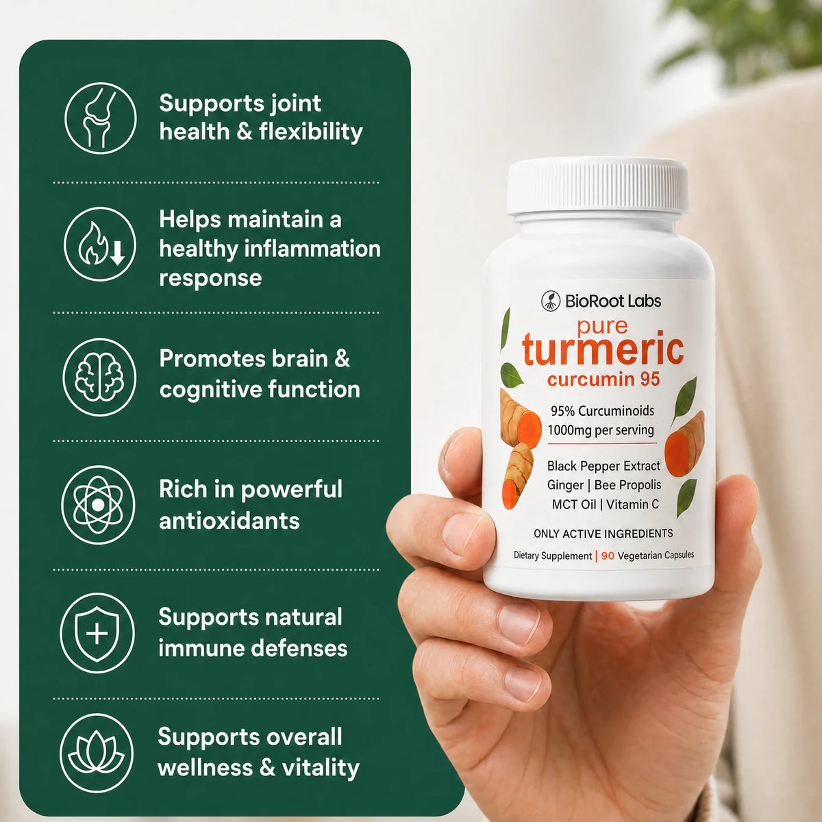 BioRoots Turmeric Curcumin